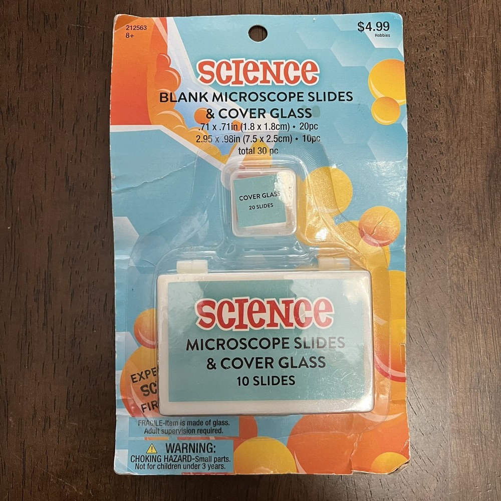 Science Hobby Blank microscope Slides & Cover Glass 30 Pieces