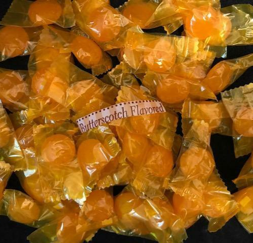 BUTTERSCOTCH Flavored Hard Candy {1/2 POUND BAG} FAT FREE/TRANS FAT FREE