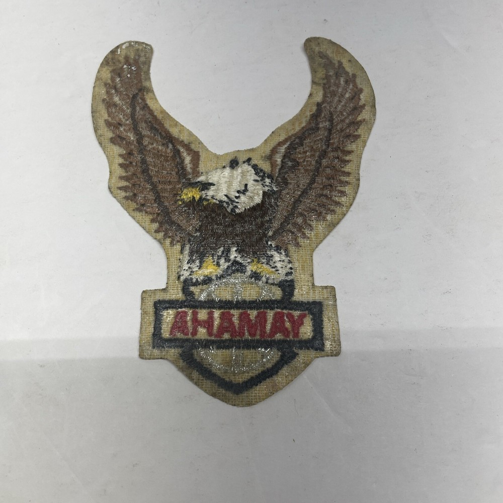 Yamaha Embroidered Eagle Motorcycle Jacket Patch Yellow 5" x 4"
