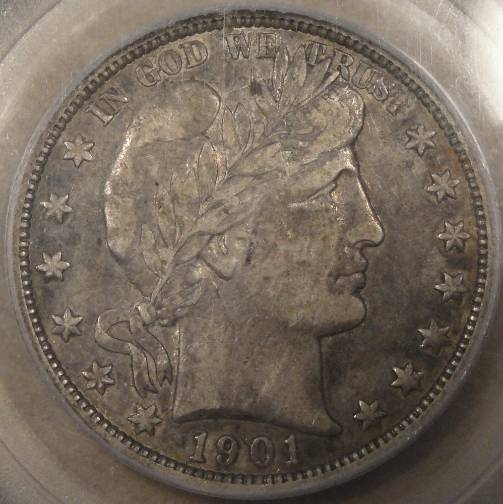 1901-O Barber Half Dollar 50c PCGS Certified VF35 CAC