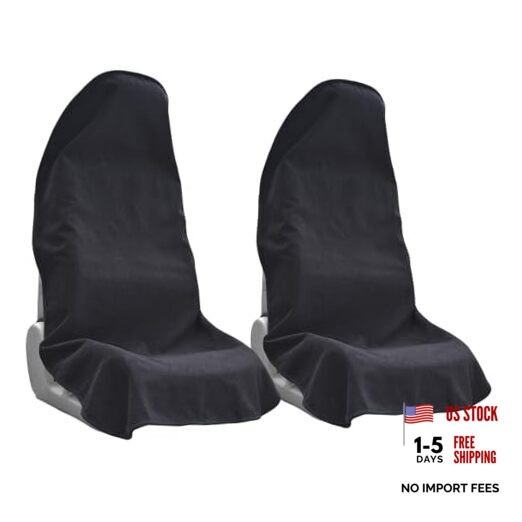 Car Seat Covers Universal Car Protective Front Seat Covers 2 Pack Black