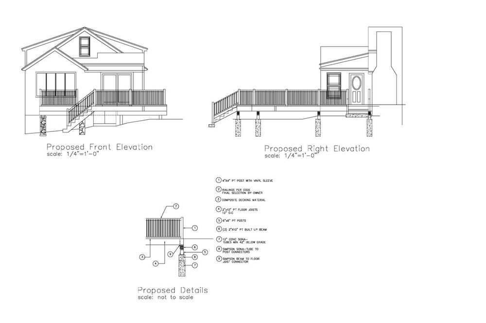 CUSTOM DECK PLAN QUOTE - THIS AUCTION IS FOR QUOTE ONLY - CUSTOM DECK PLANS