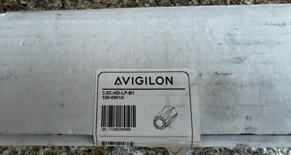 AVIGILON 3.0C-HD-LP-B1 Licence Plate Camera