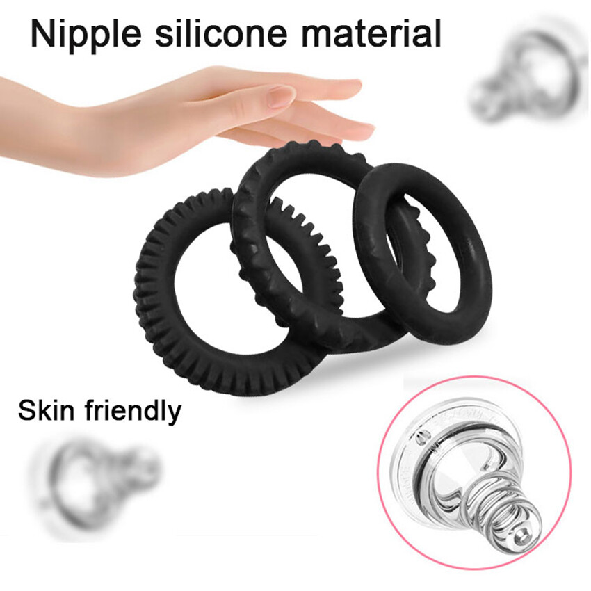 4X Penis Extender Enlarger Sleeve Ring for Reusable Condom Delay Ejaculation Men