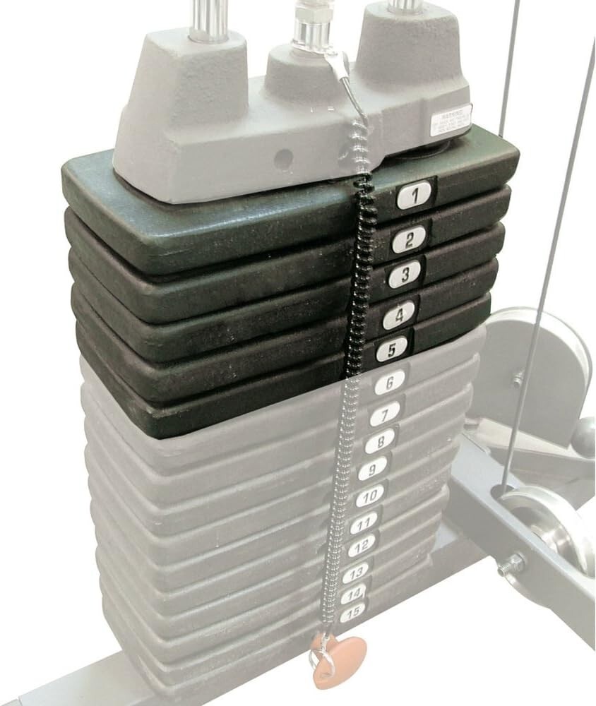 Body-Solid 50 Pound Weight Stack Add On Kit Powerline Home Gym Machine Equipment