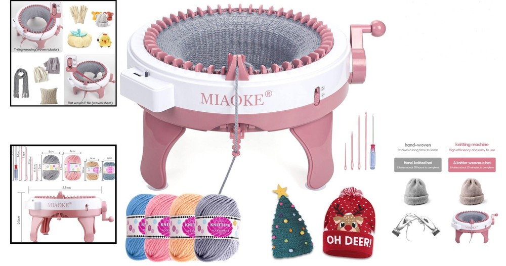 Efficient 48-Needle Knitting Machine – Ideal for Personalized Winter Gifts
