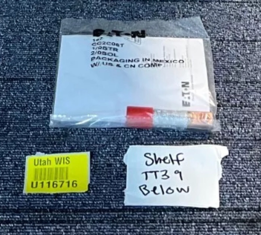 2 PACK EATON CC2C06T Cooper Power Load Break Elbow Crimp Connector