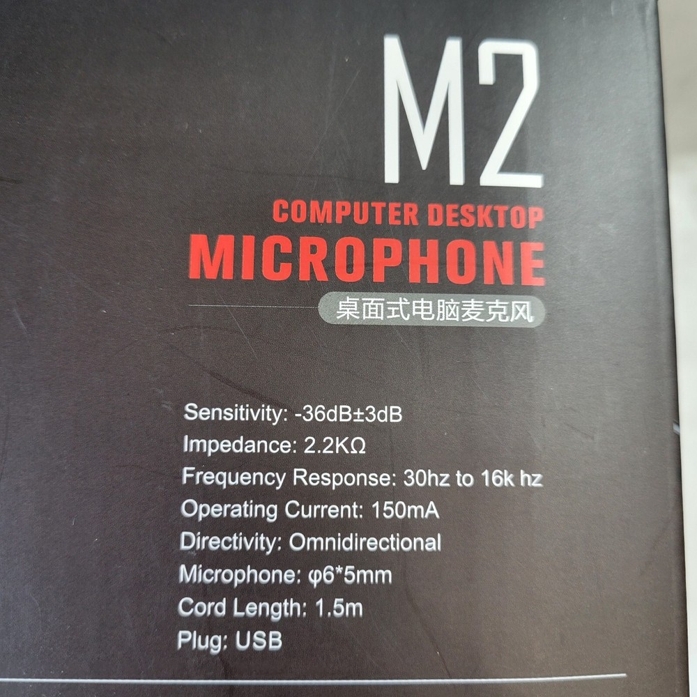 Bonks M2 USB RGB Noise Reduction Computer Desktop Microphone Adjustable