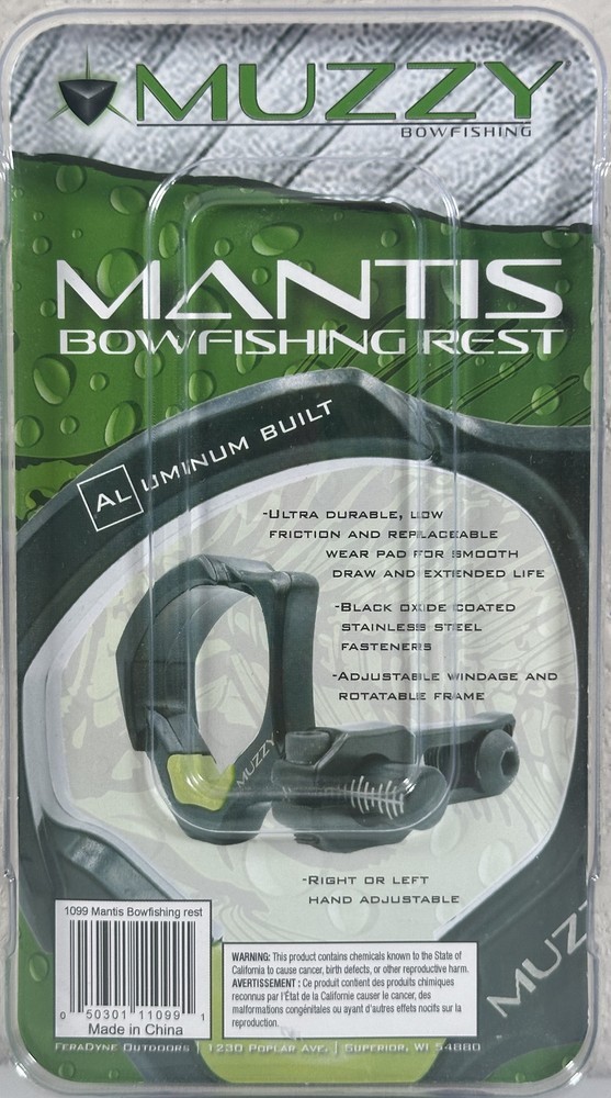 Muzzy Mantis II Bowfishing Arrow Rest