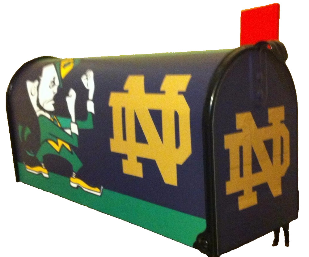 NOTRE DAME FIGHTING iRISH CUSTOM MAiLBOX~JERSEYS~HELMETS~HATS