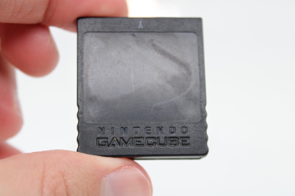 Official Nintendo GameCube Black Memory Card 251 Blocks DOL-014 Genuine OEM Work