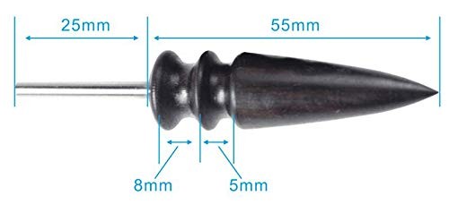 Pointed Tip Leather Burnishing Toolleather Edge Burnisher Leather Slicker Tool S