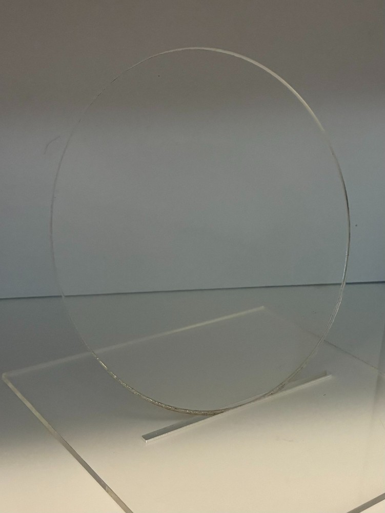 (4-Pack)-Acrylic Circle Disc-0.090" (3/32") thick-Clear-7" Diameter