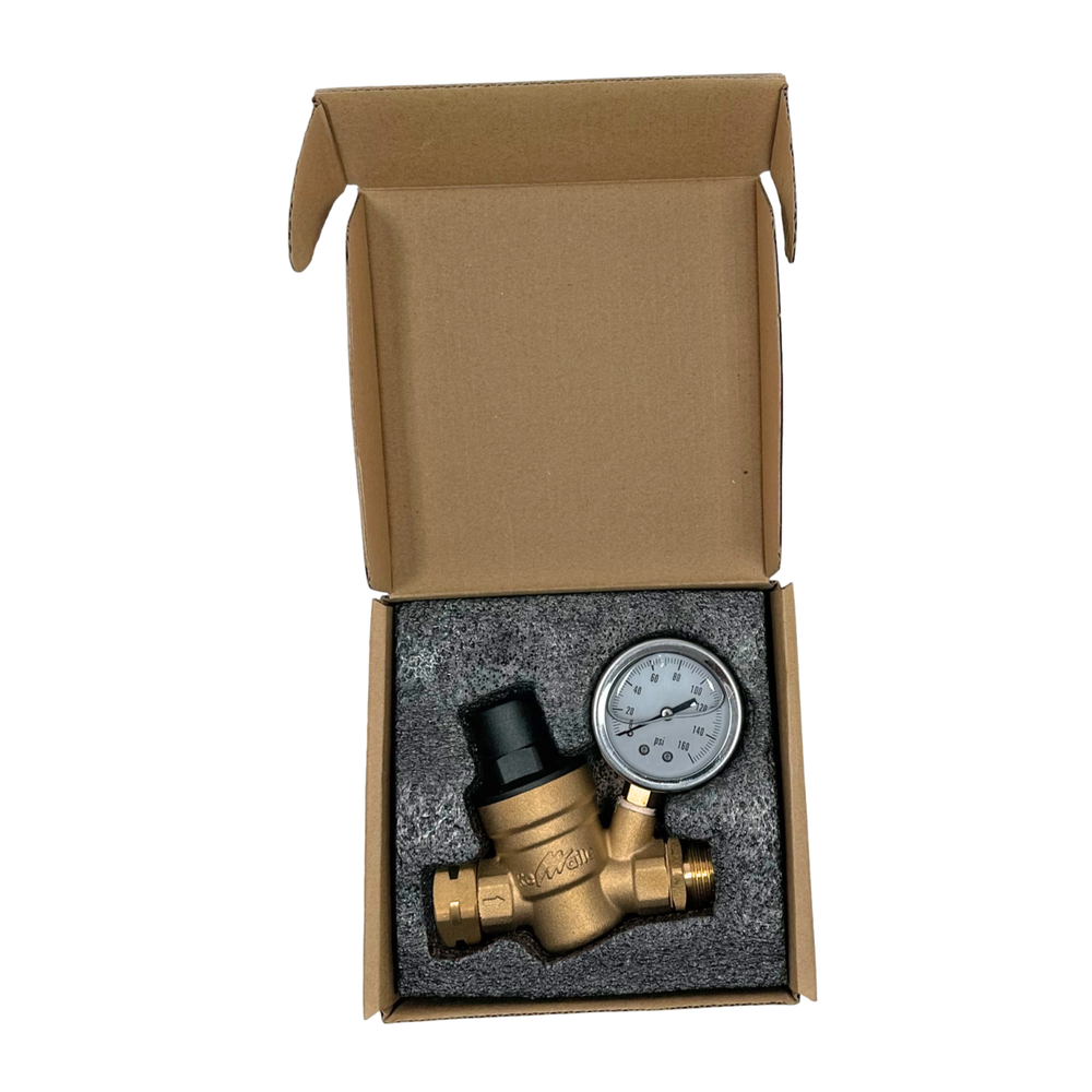 1 Piece XFITTING 3/4" Water Pressure Regulator with Gauge