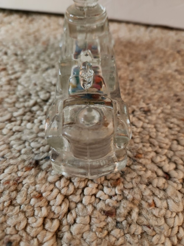 Vintage Glass Fire Truck Candy Container!