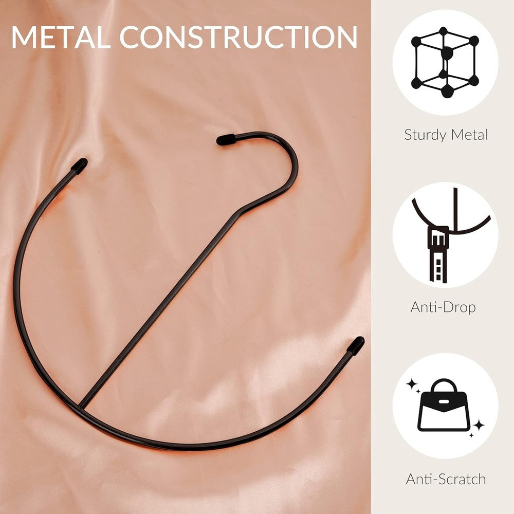 ZEDODIER Belt Hangers, Rack Black Closet Accessories 1 Pack,