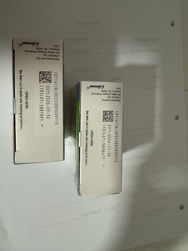 One Touch Ultra Test Strips Glucose Test 200 Count (MiscA) Exp 9/26 & 11/26