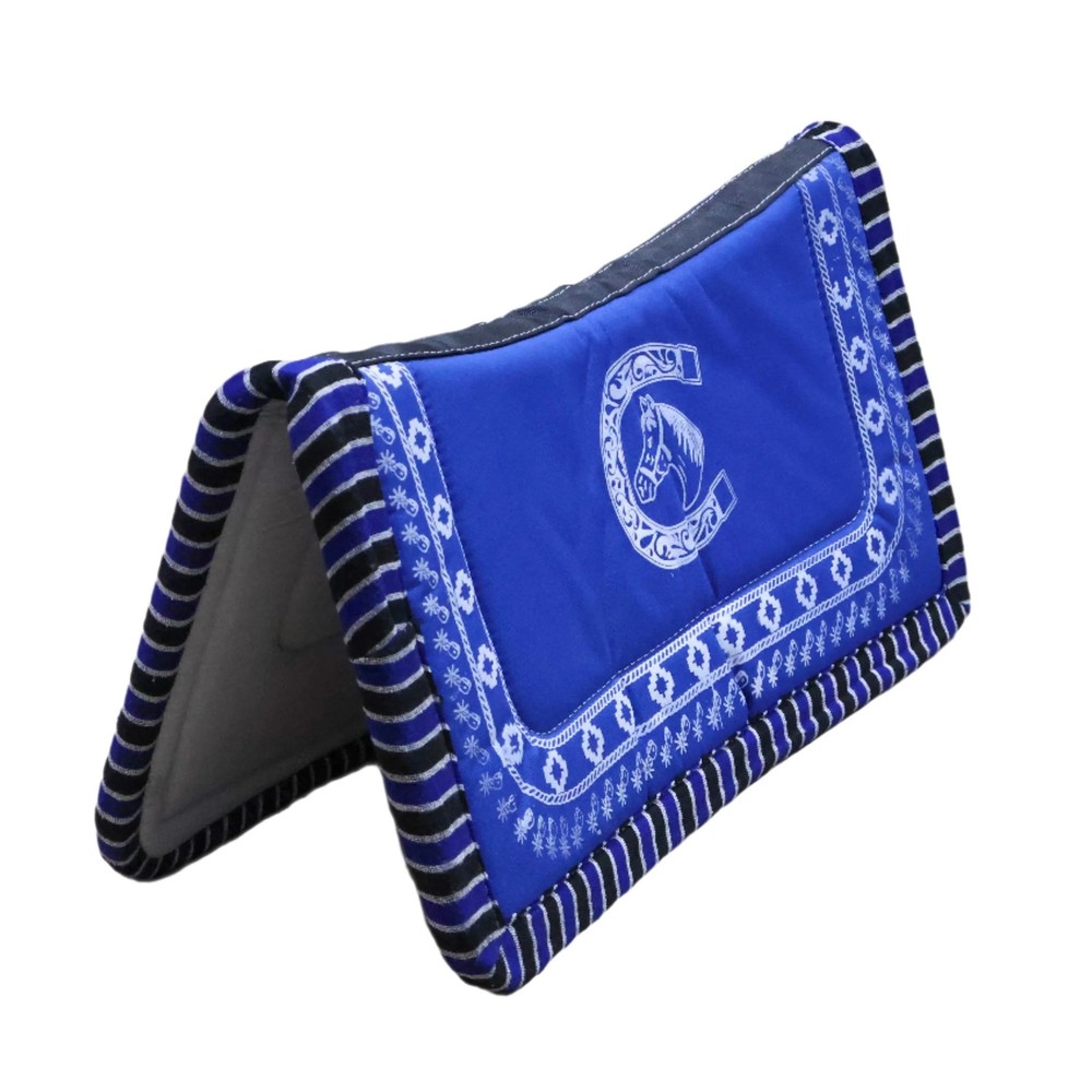 Charro Blue Saddle Pad Carona Horse