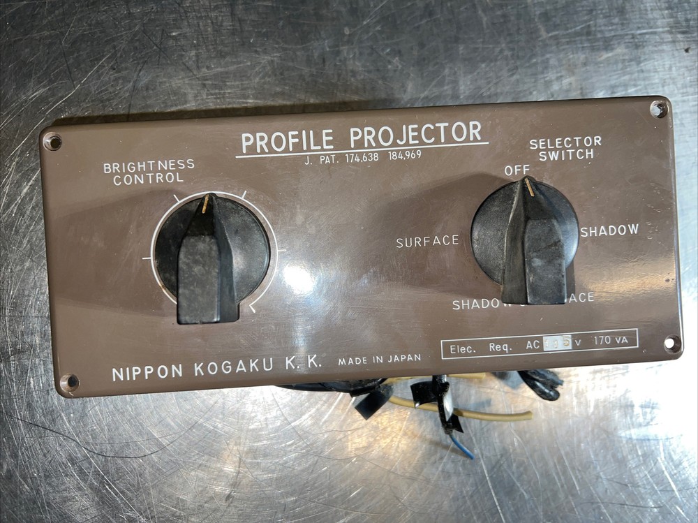 Nikon Profile Projector Model 6C Control Panel