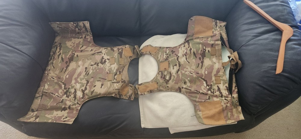 Plate Carrier Soft Armor Level 3A Protection Multicam Pattern