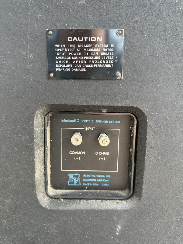 EV Electrovoice Interface C Series II Speakers Untested As Is