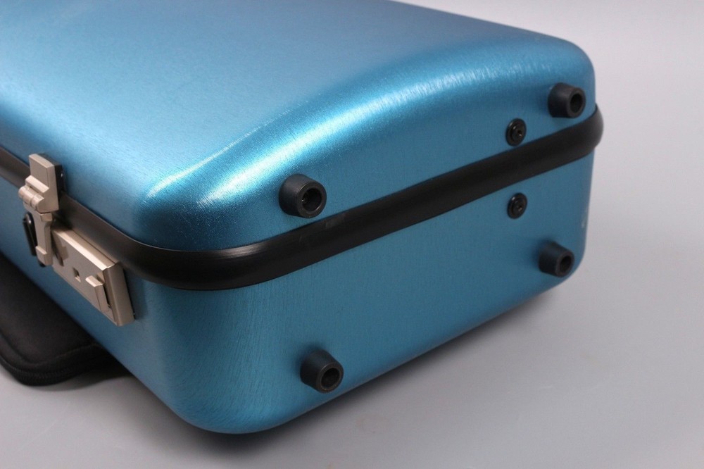 Violin case 4/4 Carbon Fiber Violin Box Strong Light Hard Case code lock blue