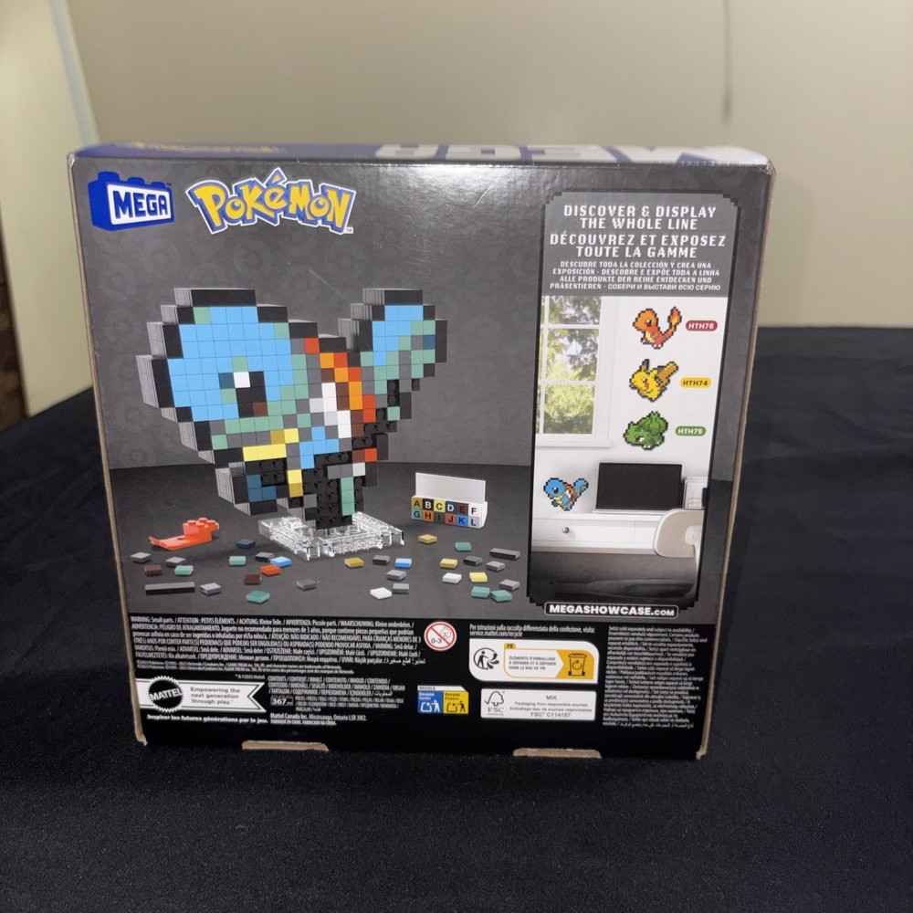 MEGA Pokemon Squirtle Pixel Art 367pcs New