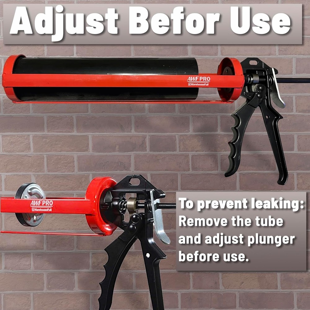 Mortar Pointing Gun - 1 Quart Capacity, 12:1 Thrust for Precision Work