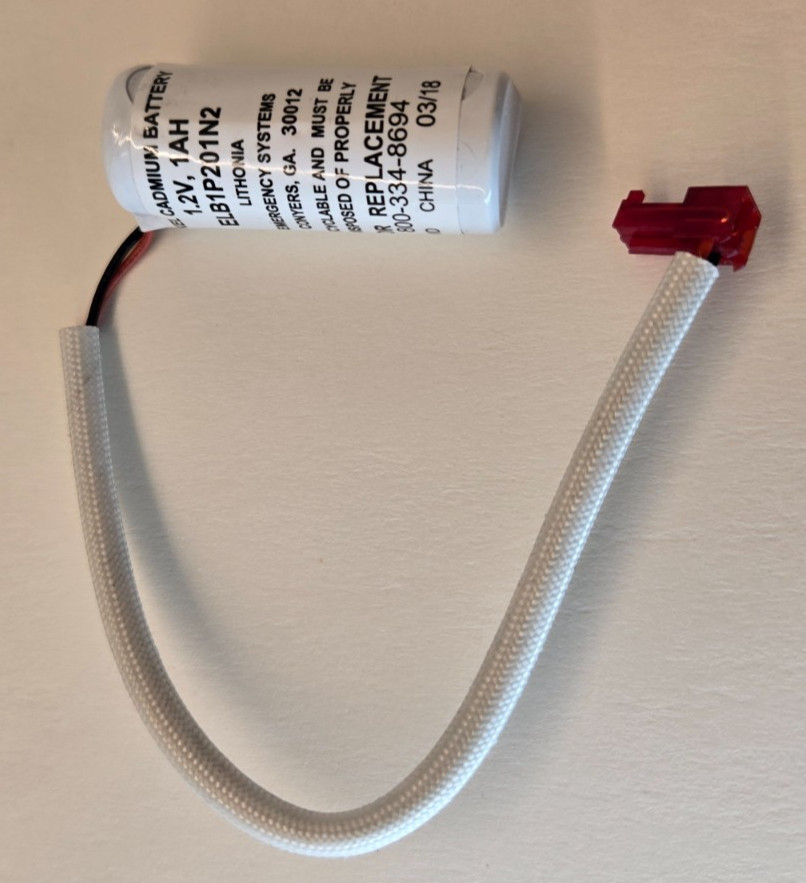 LITHONIA ELB1P201N2 EXIT LIGHT BATTERY