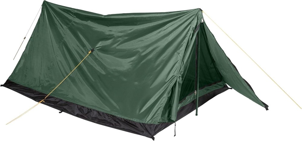 Lightweight 2-Person Camping Tent - Easy Setup A-Frame Design in Eagle Green