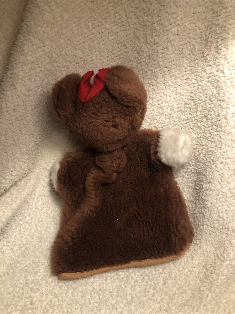 VTG puppet bear 60s 70s Brown