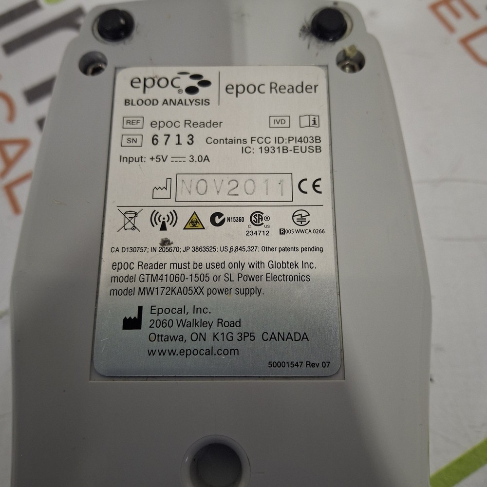 Epocal, Inc Epoc Reader Base