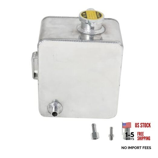 Aluminum Water Coolant Expansion Radiator Overflow Recovery Tank 2.5L
