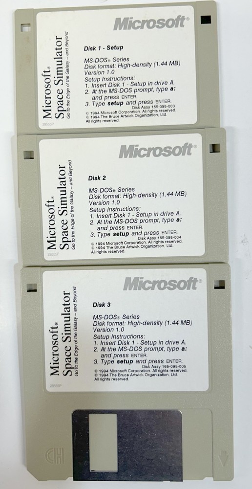 Microsoft Space Simulator 1.0 & Flight Simulator 5.0