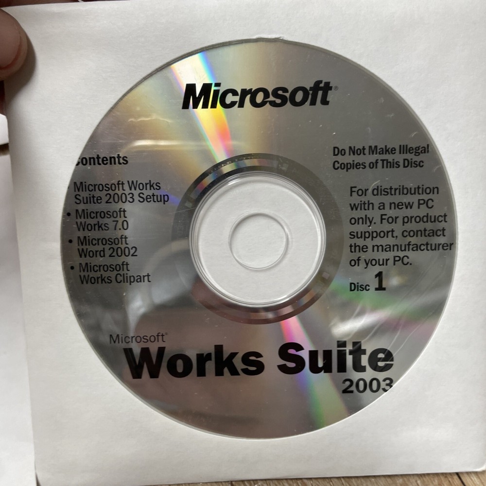 Microsoft Works Suite 2003 (Retail) (1 User/s) - Full Version for Windows