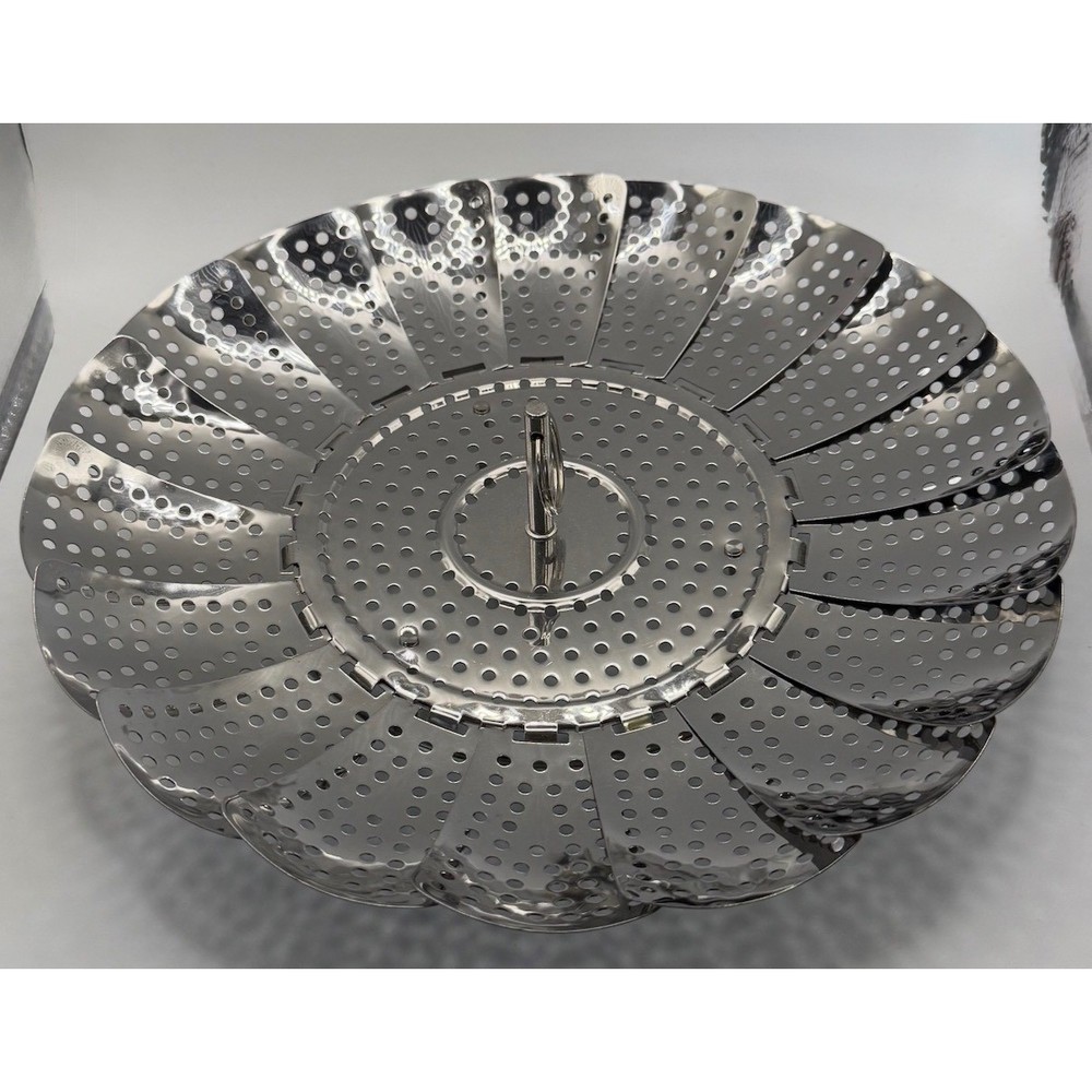 Stainless Steel Collapsible Steamer Basket Adjustable Folding Vegetable Insert