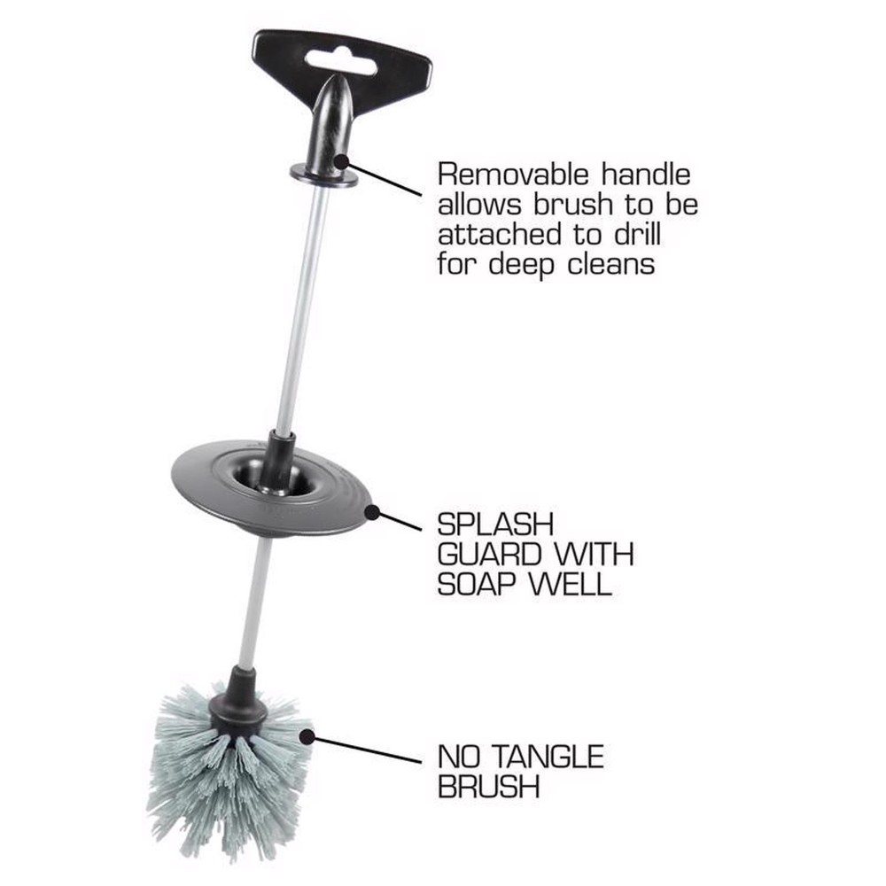 Next by Danco 10850X Gray/White Plastic Garbage Disposal Brush 3.7 W in.