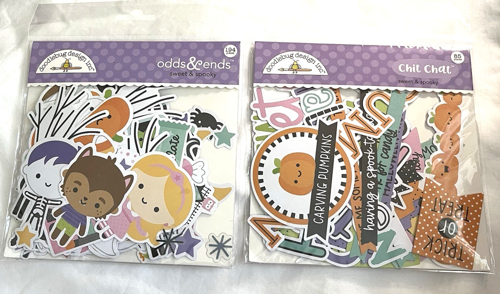 Doodlebug Design Odds & Ends + Chit Chat Die Cast Pieces Halloween