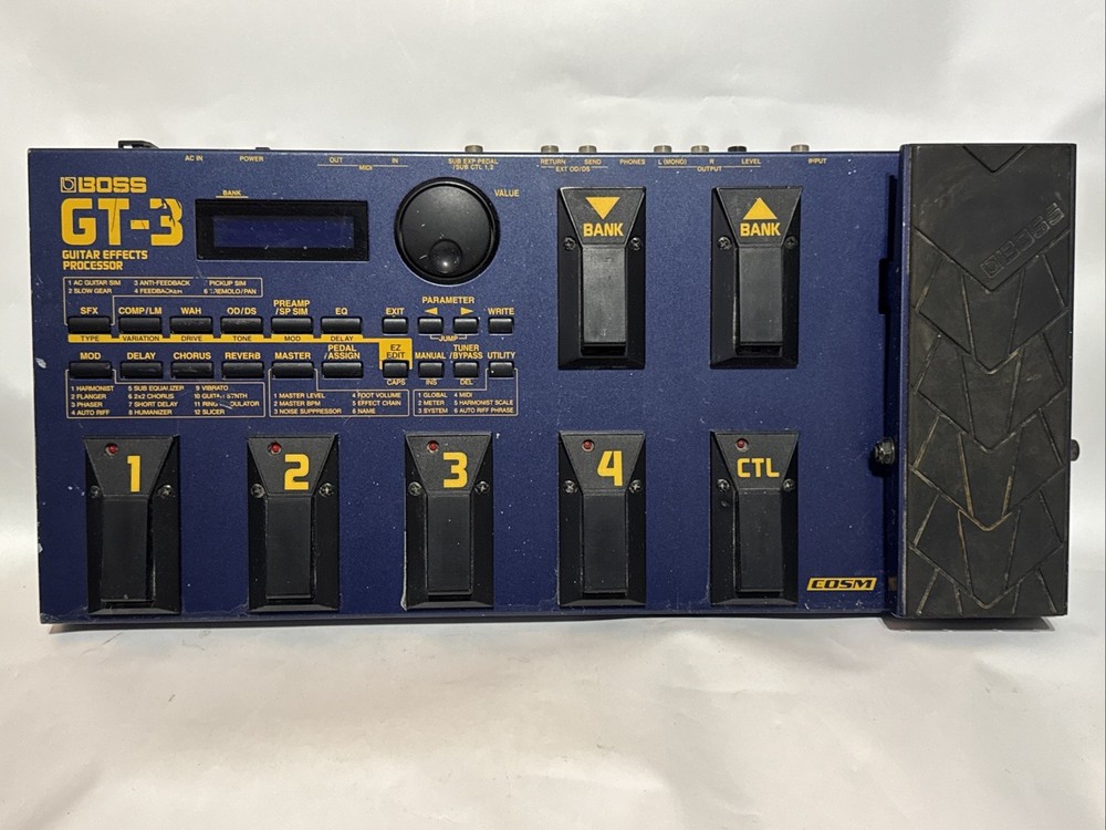 BOSS GT-3 Guitar Effects Processor Multiple Effects Pedal - UNTESTED