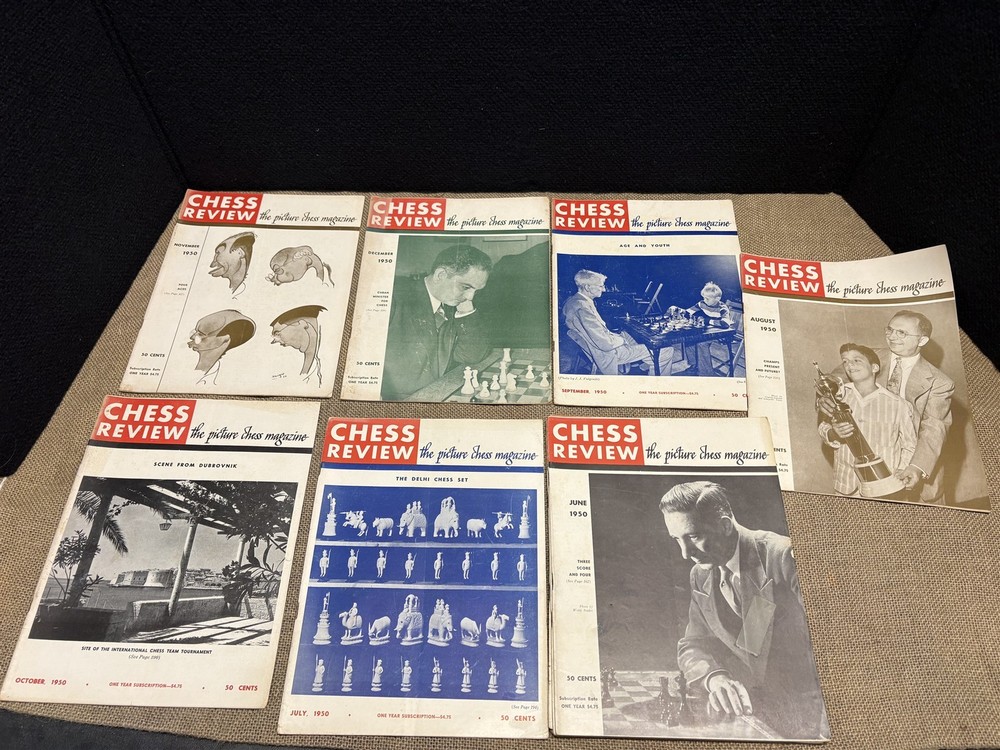 1950 Chess Review magazine, all 12 issues