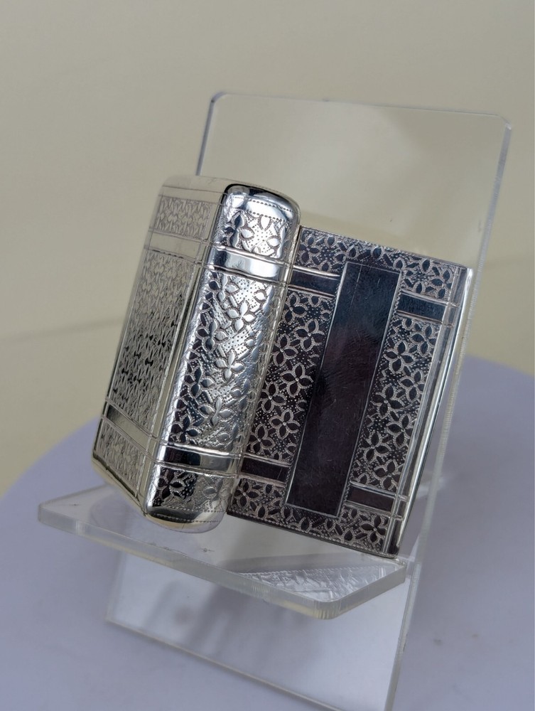 1808 Georgian solid silver novelty book shape snuff box gilt interior W Simpson