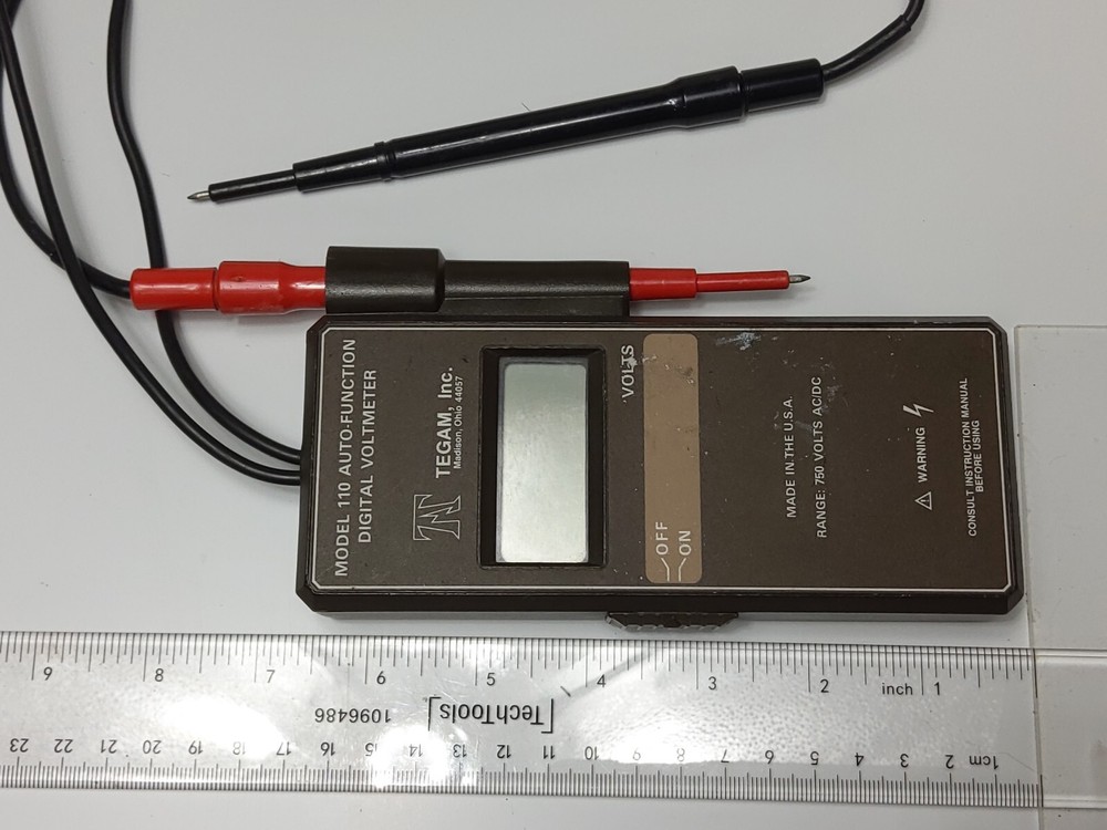 TEGAM MODEL 110 AUTO-FUNCTION DIGITAL VOLTMETER T-40580 (USED NOT TESTED)