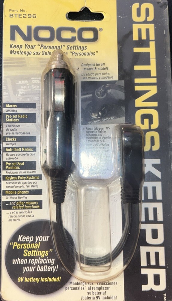 Noco settings keeper