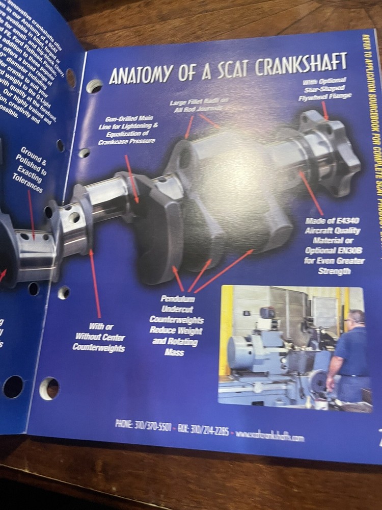 Scat Hight Performance Crankshaft Book/Catalog 2005