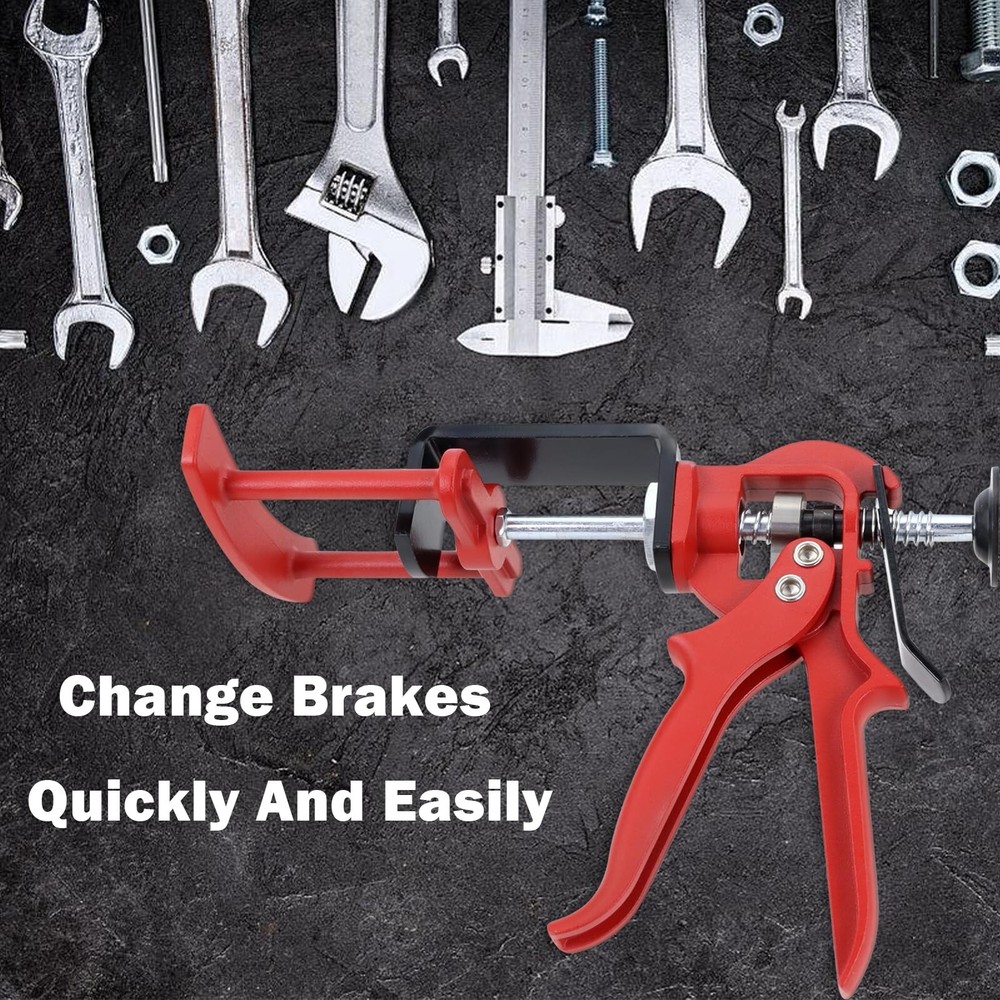 Red brake caliper & piston compressor tools, brake tools, pad spreader 25750