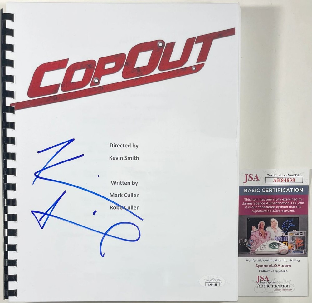 Director Kevin Smith Signed Cop Out Complete Movie Script Autograph JSA COA