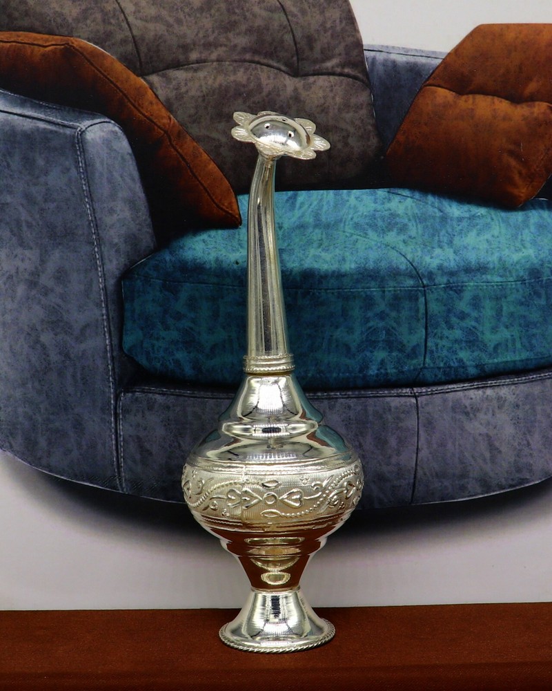 925 sterling silver spray bottle, silver perfume bottle, puja article su164