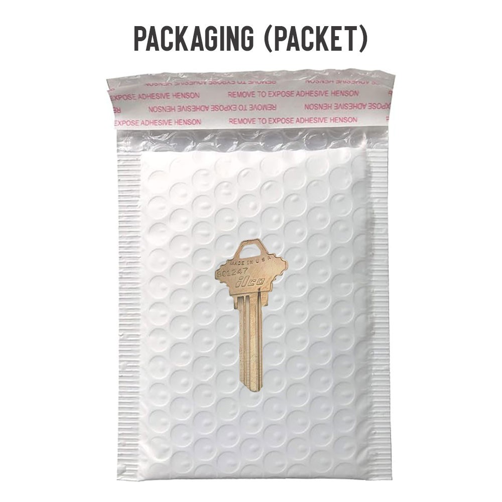 SC1247 Key Blank 6-PIN Brass