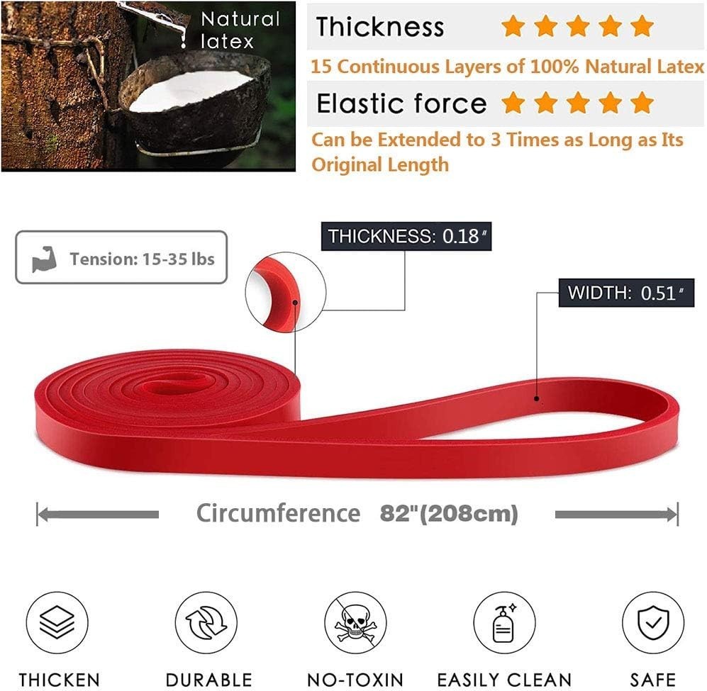 100% Latex Lightweight Pull-Up Bands for Enhanced Mobility and Strength Training