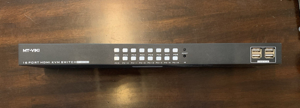 16 Port KVM Switch 16x1 HDMI USB 2.0 Rack Mountable. *Switch Only*